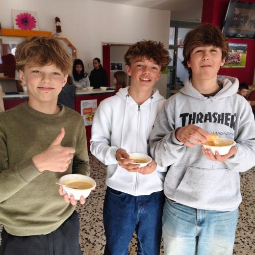 Daumen hoch für die Suppe