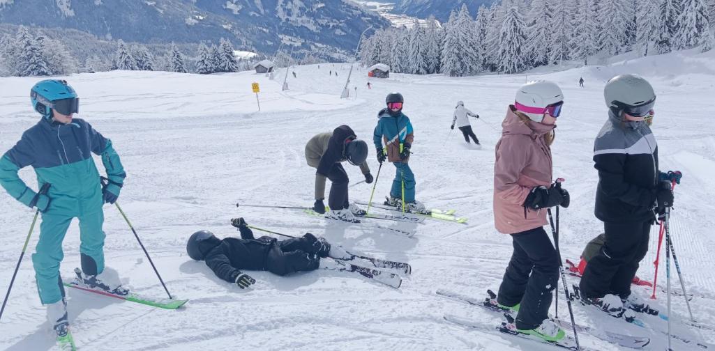 Skifahren Tiefschnee